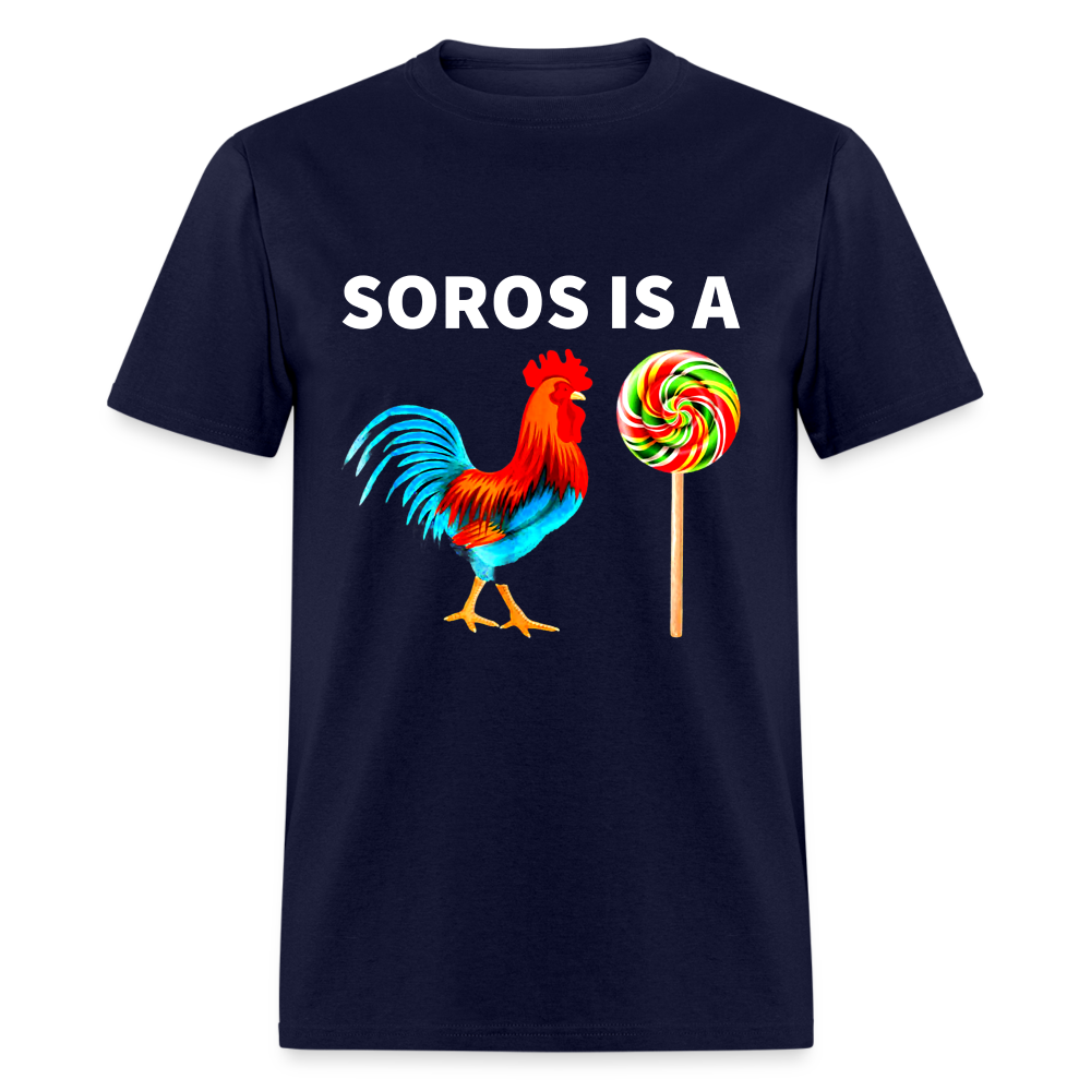 Soros is a sucker Funny Classic T-Shirt - navy