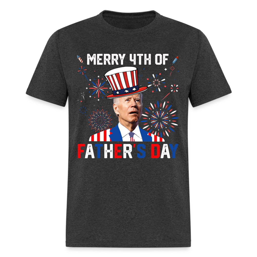 Joe Biden, Merry 4th Of Father's Day Funny Classic T-Shirt - heather black