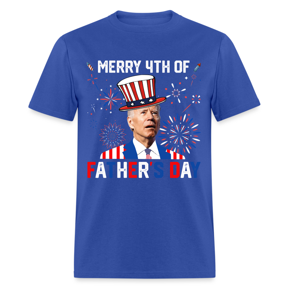 Joe Biden, Merry 4th Of Father's Day Funny Classic T-Shirt - royal blue