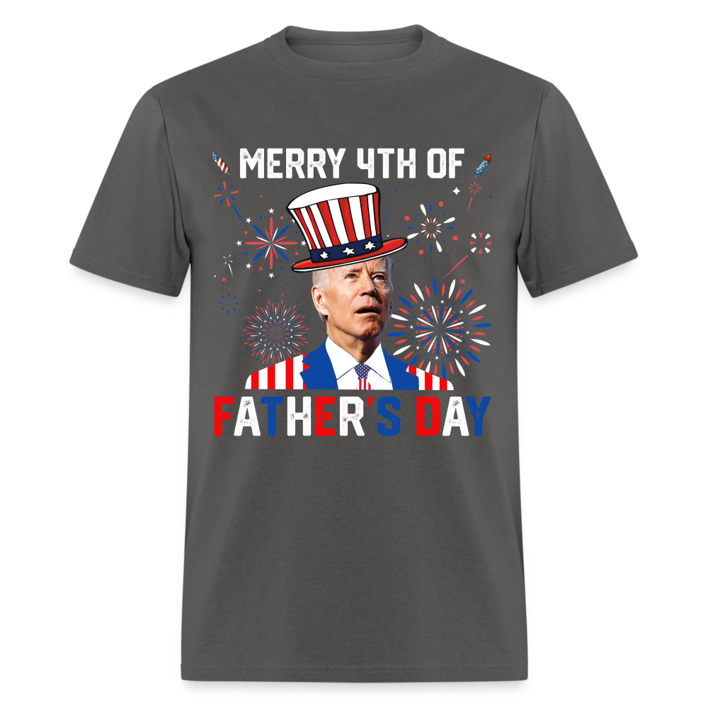 Joe Biden, Merry 4th Of Father's Day Funny Classic T-Shirt - charcoal