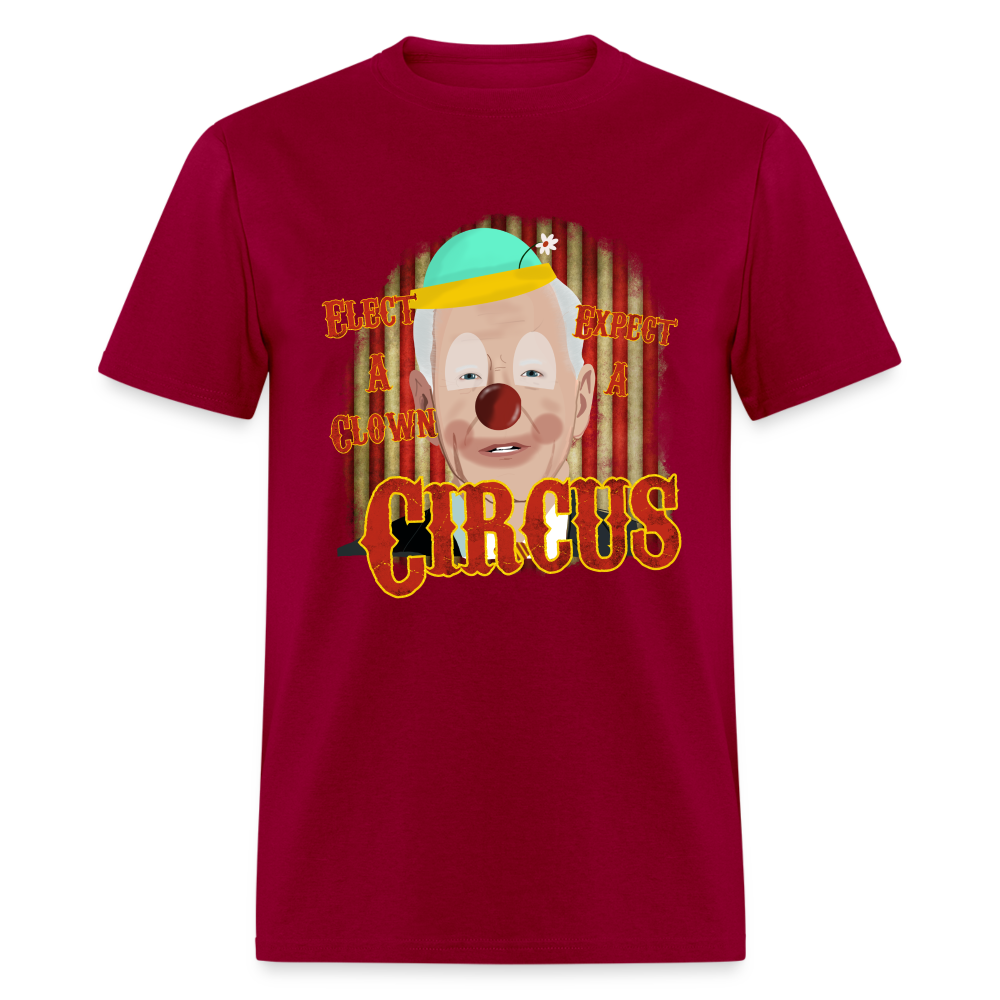 Elect a Clown, Expect a Circus Biden Classic T-Shirt - dark red