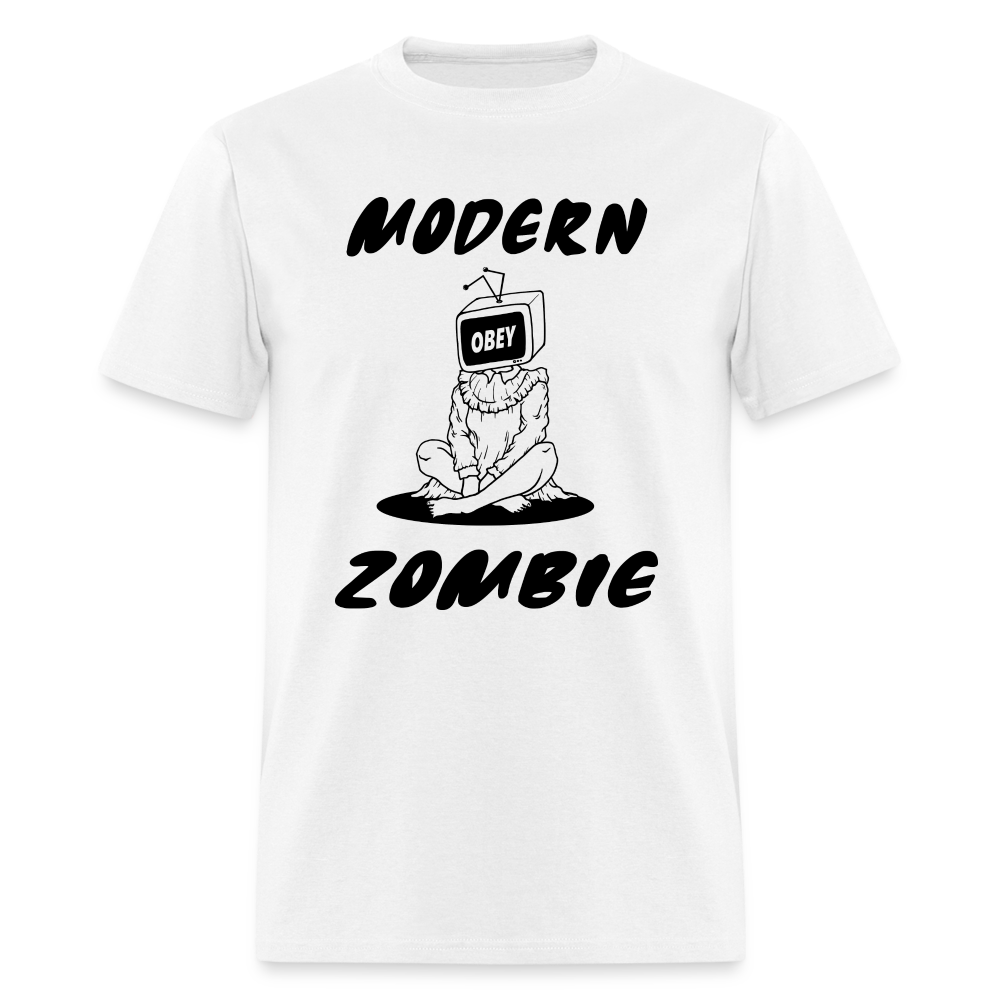 Modern Zombie OBEY TV Classic T-Shirt - white