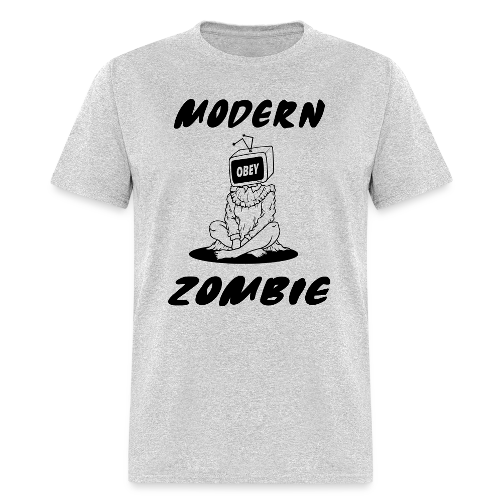 Modern Zombie OBEY TV Classic T-Shirt - heather gray