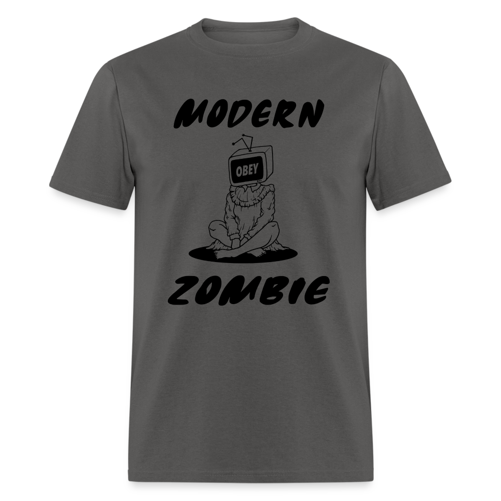 Modern Zombie OBEY TV Classic T-Shirt - charcoal