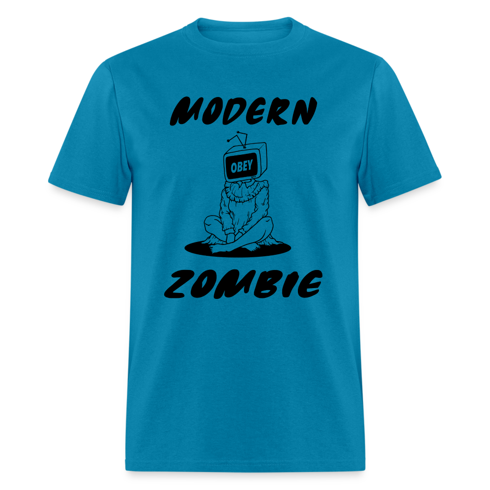 Modern Zombie OBEY TV Classic T-Shirt - turquoise