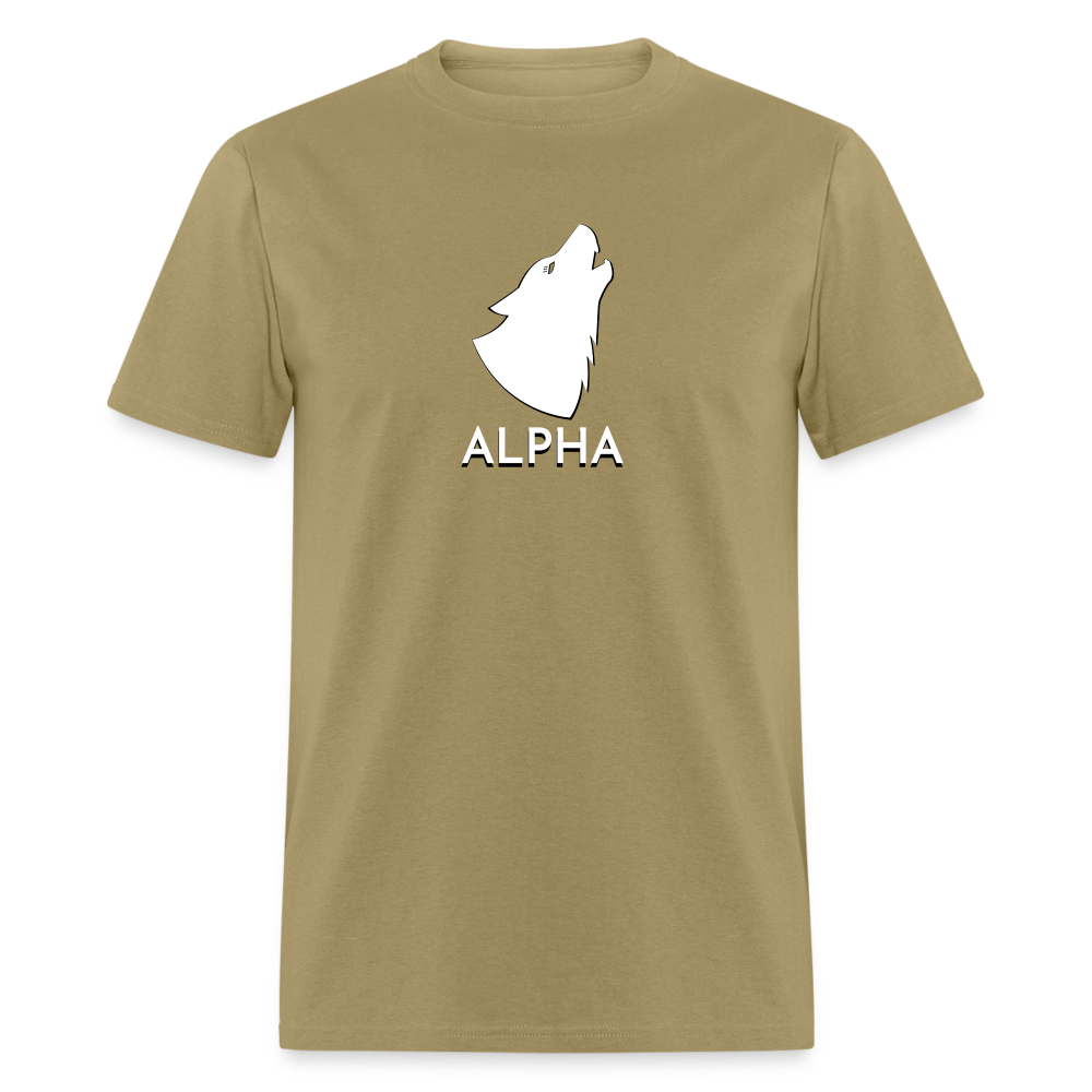 Alpha (Howling Wolf) Classic T-Shirt - khaki