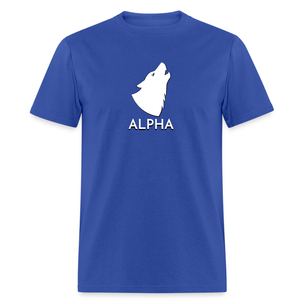 Alpha (Howling Wolf) Classic T-Shirt - royal blue