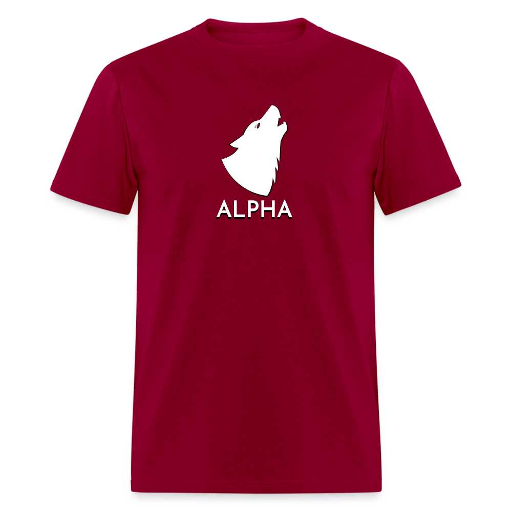 Alpha (Howling Wolf) Classic T-Shirt - dark red