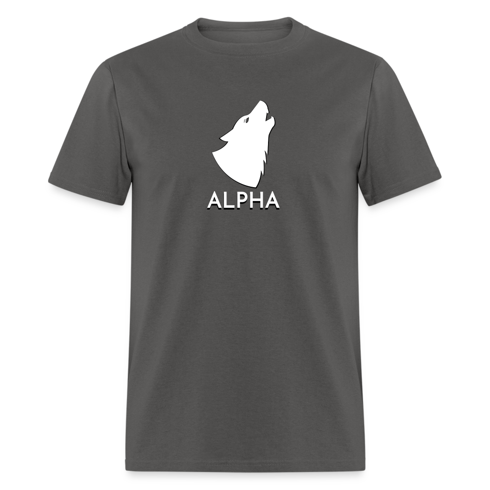 Alpha (Howling Wolf) Classic T-Shirt - charcoal