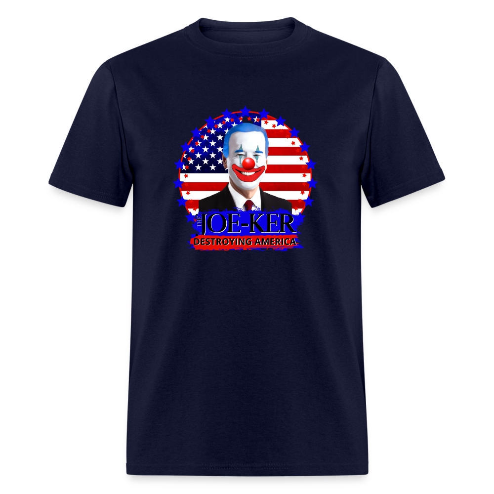 Joe-Ker Biden Classic T-Shirt - navy