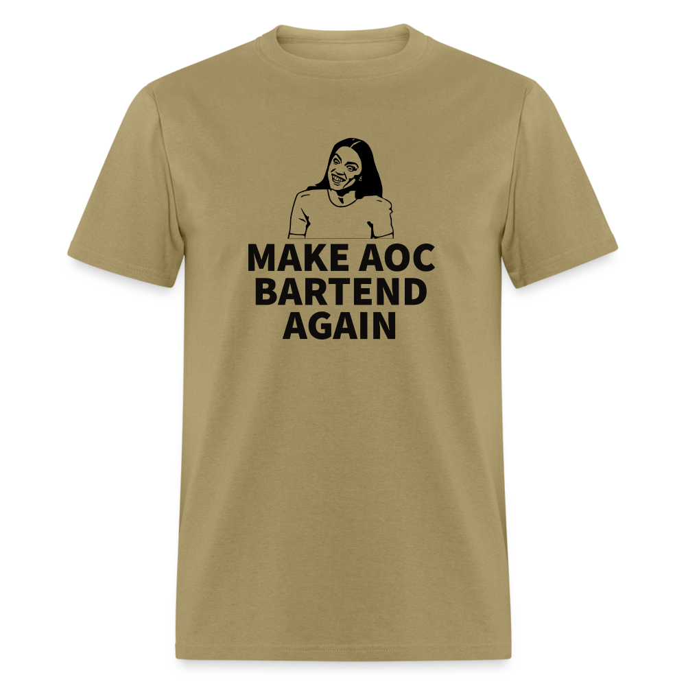 Make AOC Bartend Again Classic T-Shirt - khaki