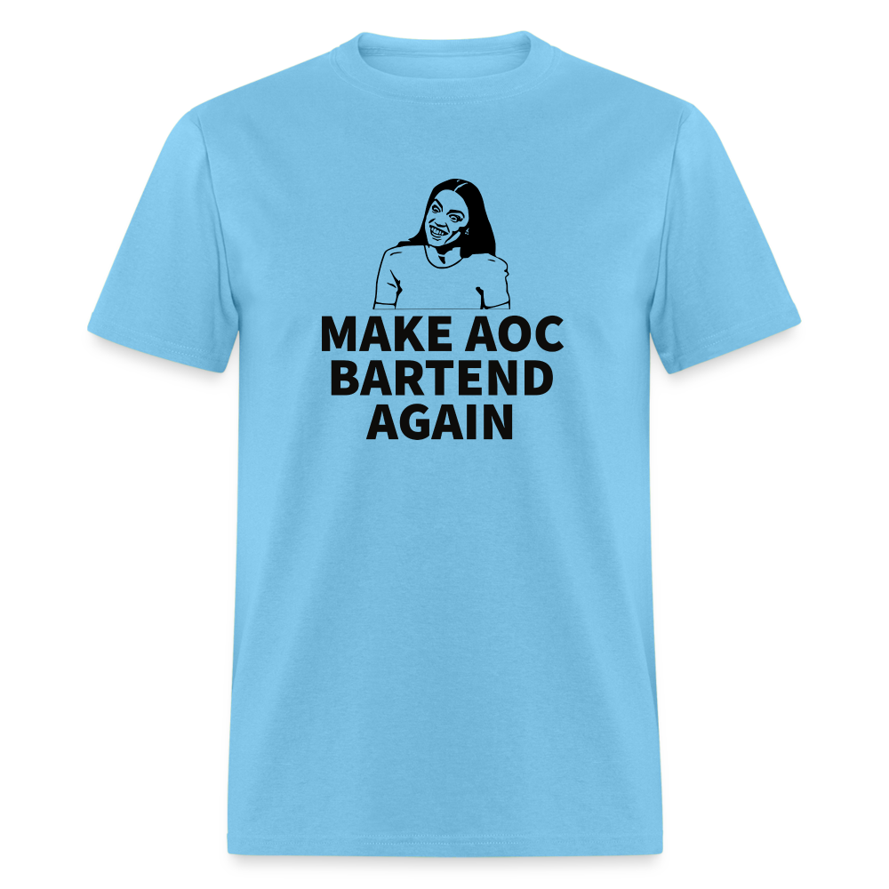 Make AOC Bartend Again Classic T-Shirt - aquatic blue