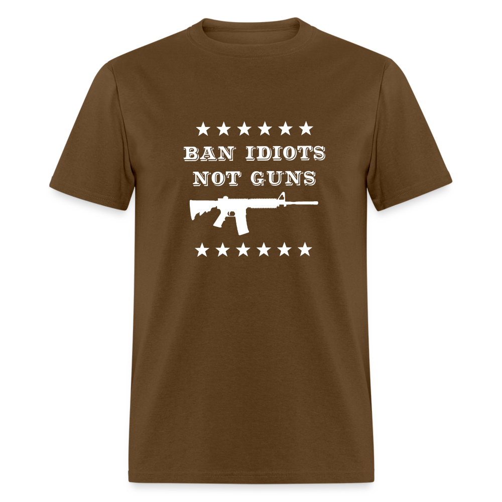 Ban Idiots, Not Guns Classic T-Shirt - brown