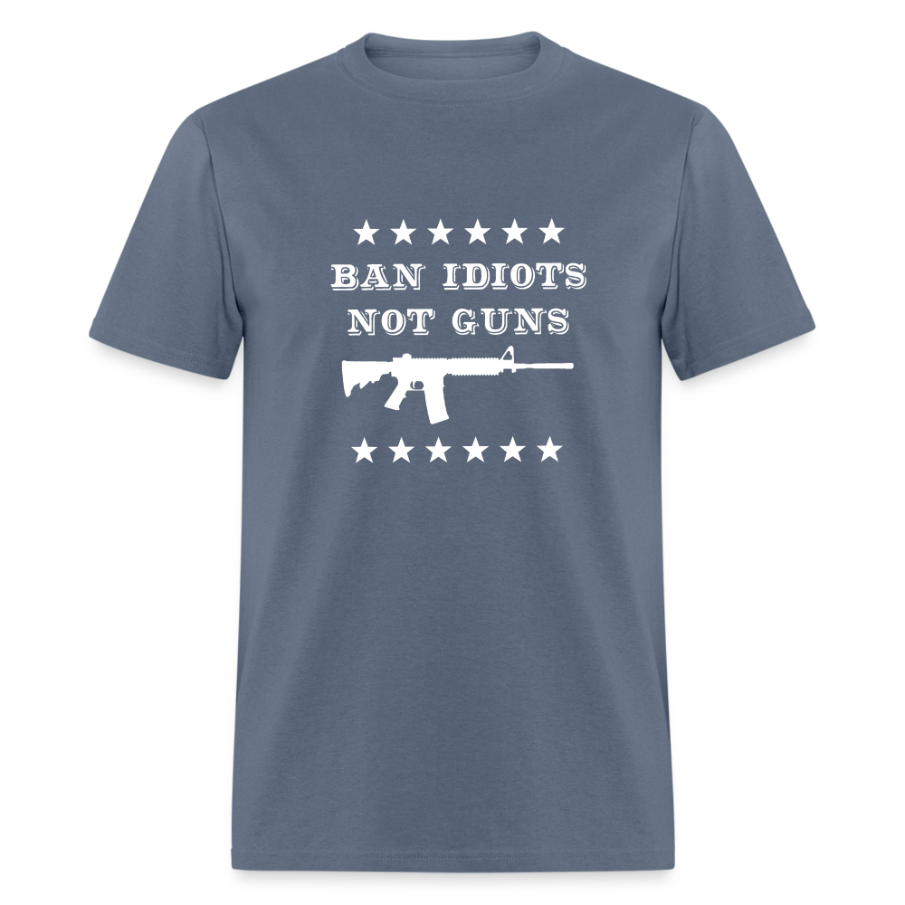 Ban Idiots, Not Guns Classic T-Shirt - denim