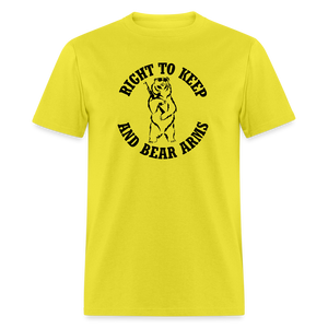 Right To Keep And bear Arms Classic T-Shirt - yellow