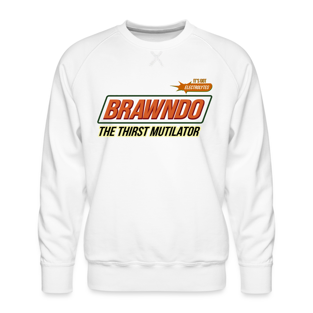 Brawndo Men’s Premium Sweatshirt - white