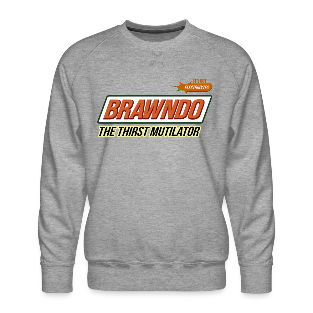 Brawndo Men’s Premium Sweatshirt - heather grey