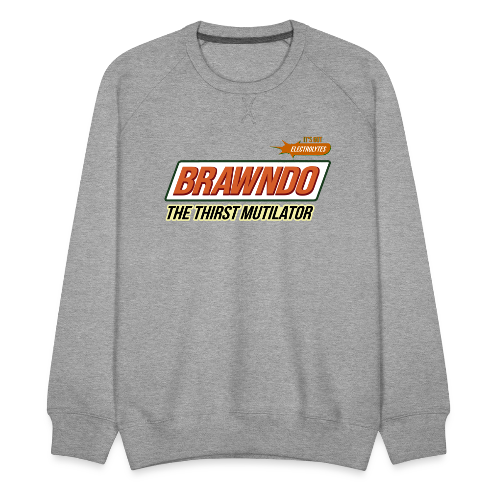 Brawndo Men’s Premium Sweatshirt - heather grey