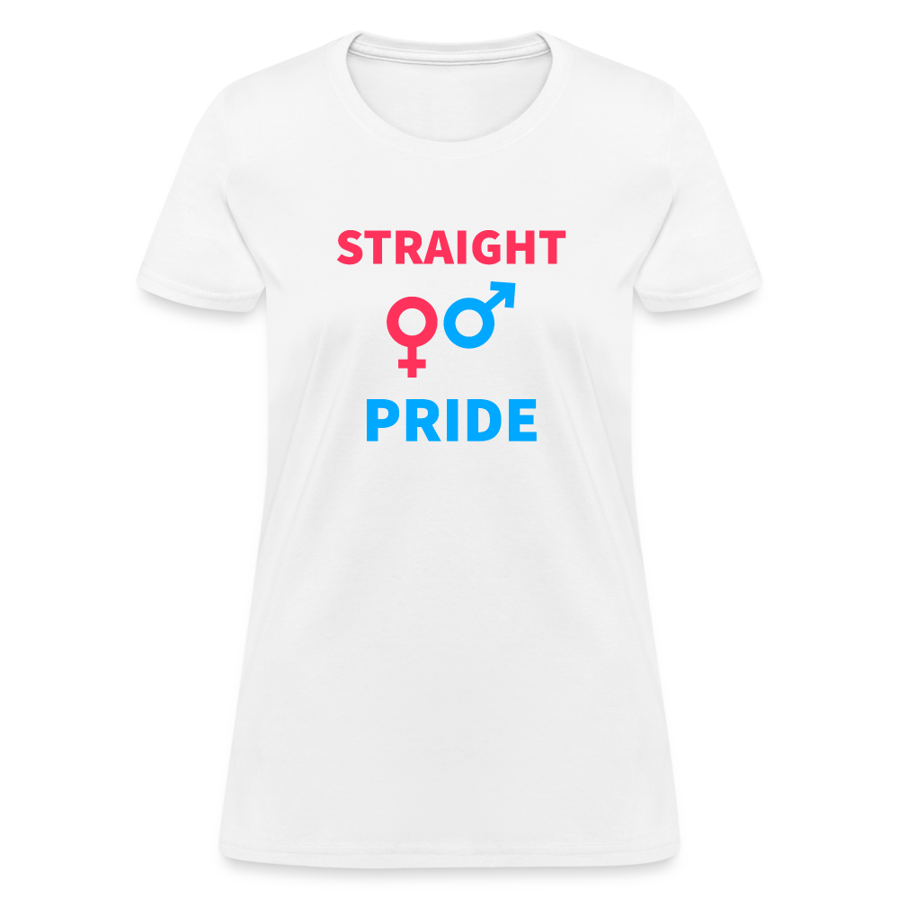 Straight Pride Women's T-Shirt - white