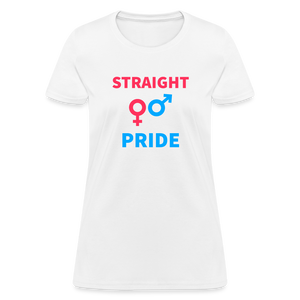 Straight Pride Women's T-Shirt - white