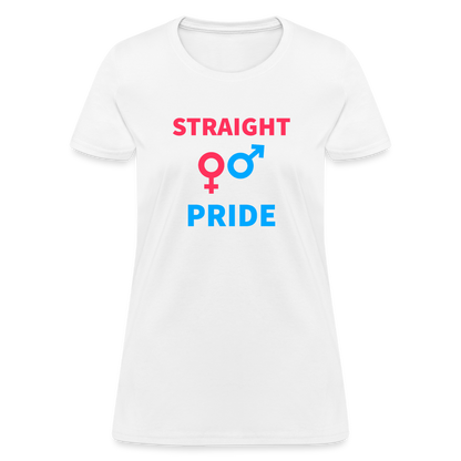 Straight Pride Women's T-Shirt - white