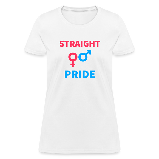 Straight Pride Women's T-Shirt - white