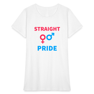 Straight Pride Women's T-Shirt - white