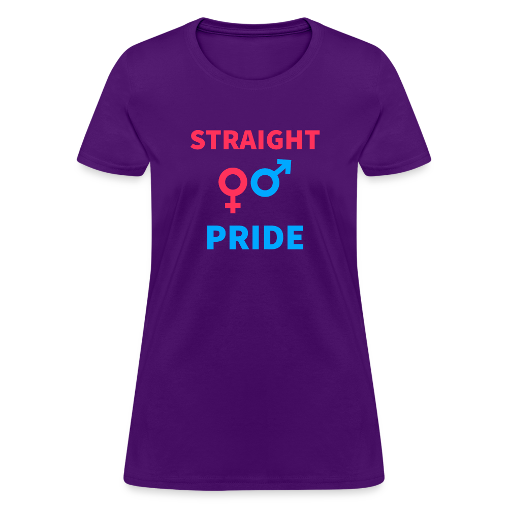 Straight Pride Women's T-Shirt - purple