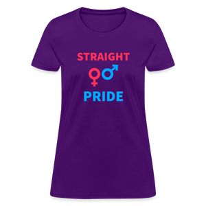 Straight Pride Women's T-Shirt - purple