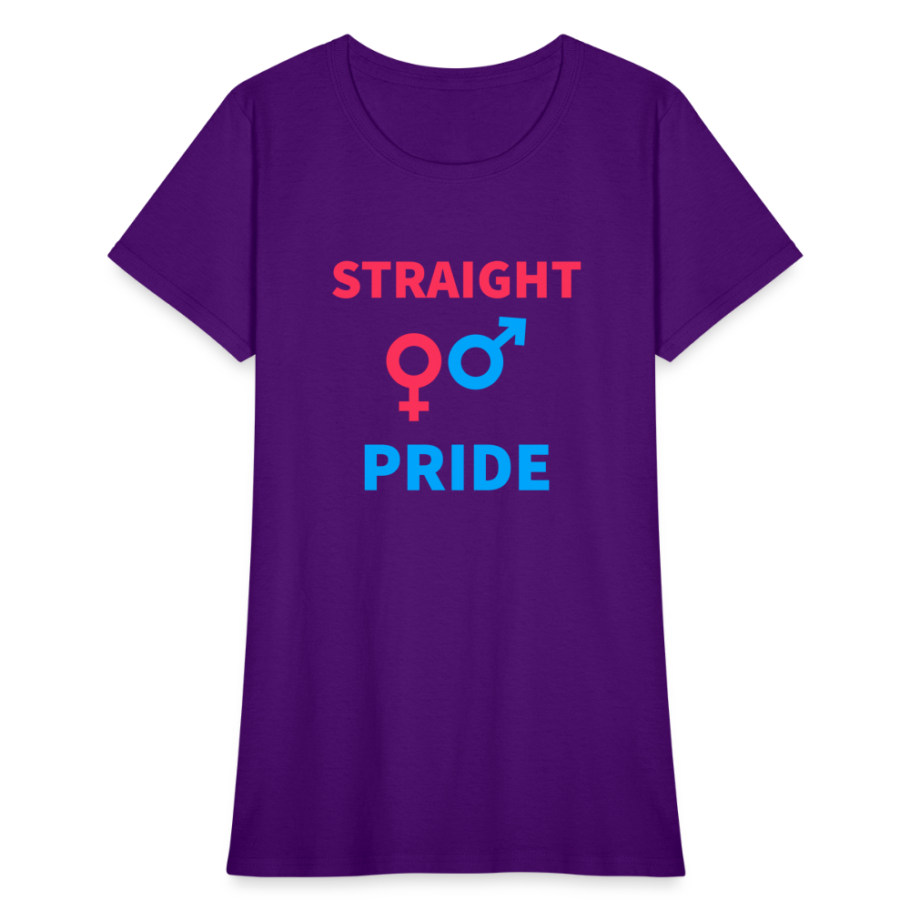 Straight Pride Women's T-Shirt - purple