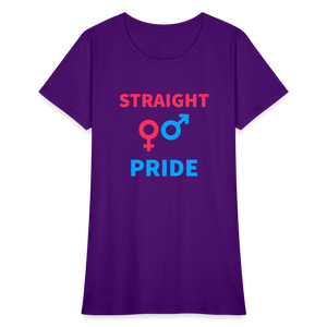 Straight Pride Women's T-Shirt - purple