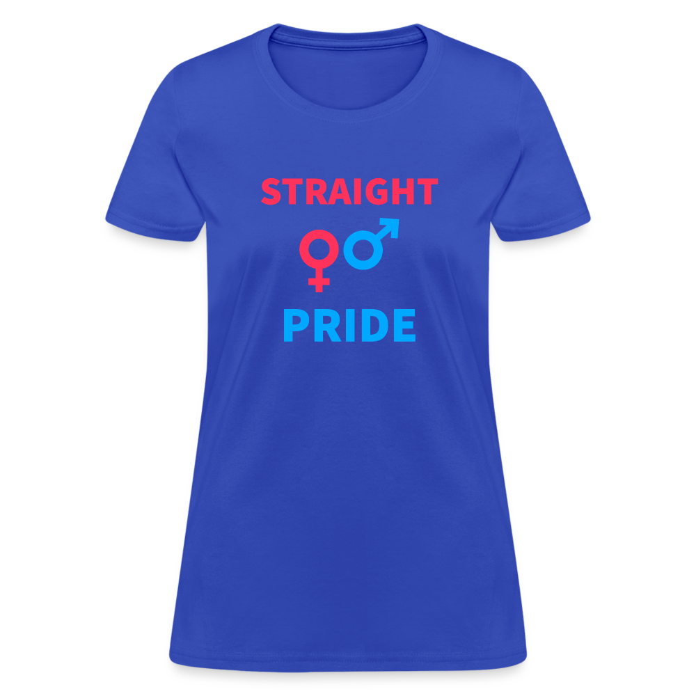 Straight Pride Women's T-Shirt - royal blue