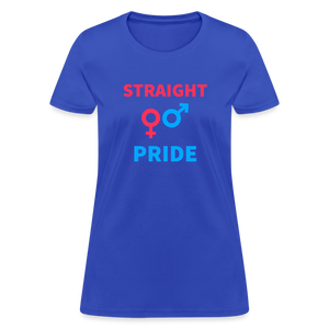 Straight Pride Women's T-Shirt - royal blue