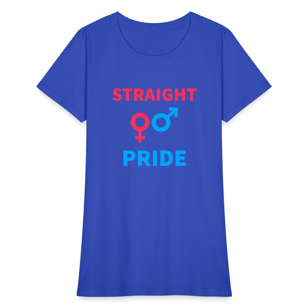 Straight Pride Women's T-Shirt - royal blue