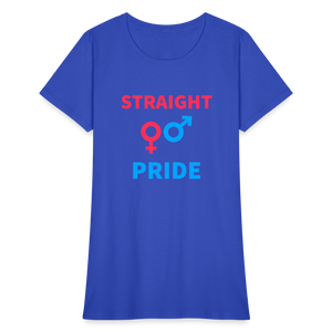 Straight Pride Women's T-Shirt - royal blue