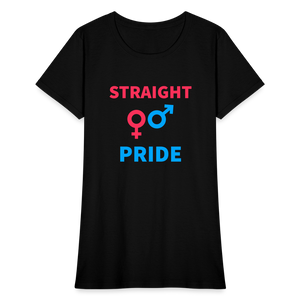 Straight Pride Women's T-Shirt - black