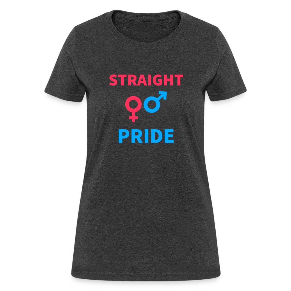 Straight Pride Women's T-Shirt - heather black