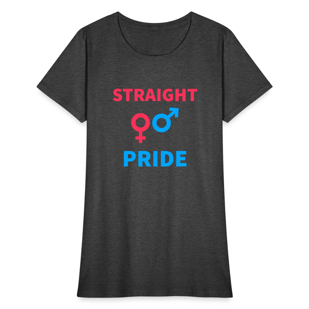 Straight Pride Women's T-Shirt - heather black