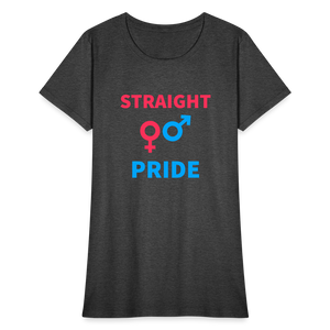 Straight Pride Women's T-Shirt - heather black