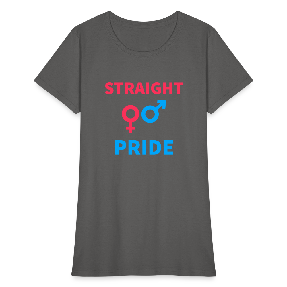 Straight Pride Women's T-Shirt - charcoal