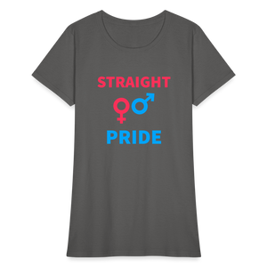 Straight Pride Women's T-Shirt - charcoal