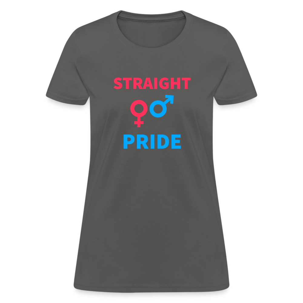 Straight Pride Women's T-Shirt - charcoal