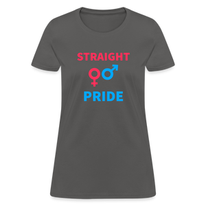 Straight Pride Women's T-Shirt - charcoal