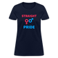 Straight Pride Women's T-Shirt - navy