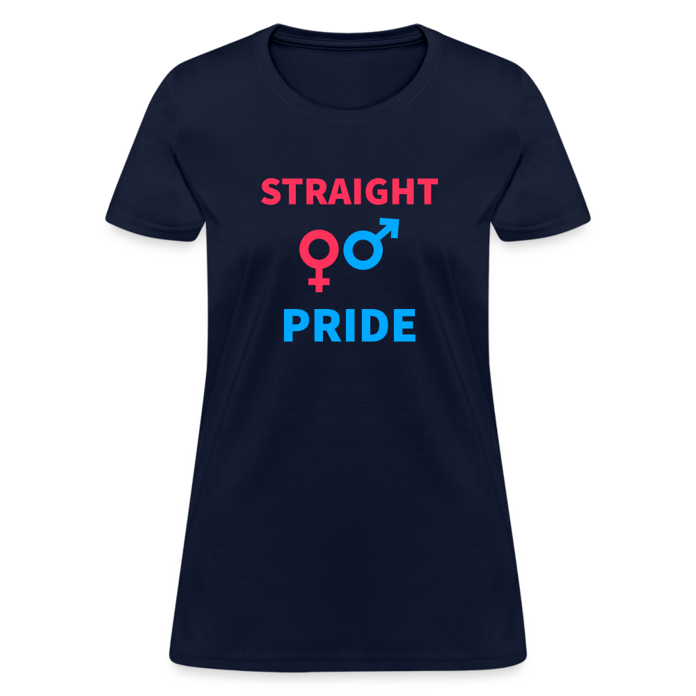 Straight Pride Women's T-Shirt - navy