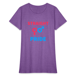 Straight Pride Women's T-Shirt - purple heather