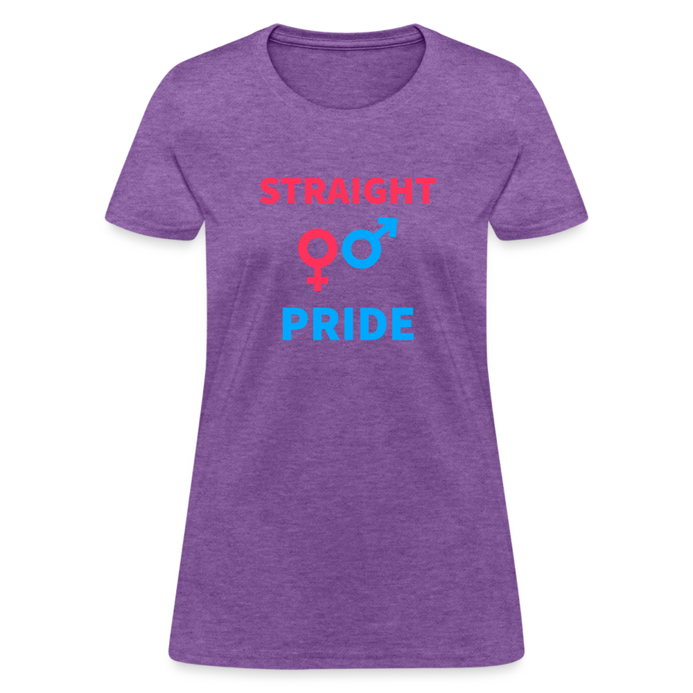 Straight Pride Women's T-Shirt - purple heather