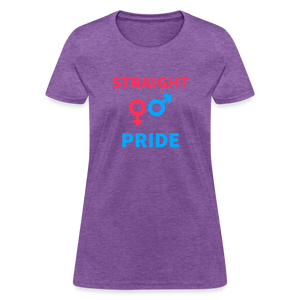 Straight Pride Women's T-Shirt - purple heather