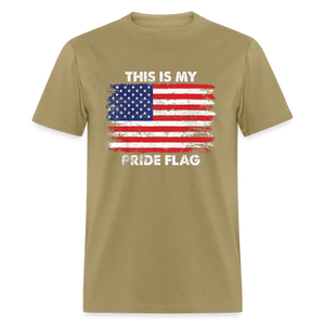 This is my PRIDE flag Classic T-Shirt - khaki