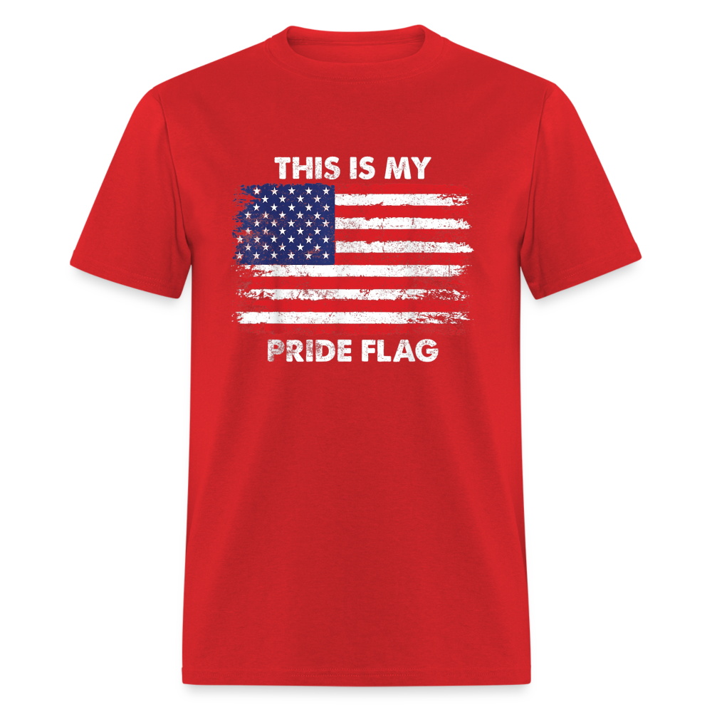 This is my PRIDE flag Classic T-Shirt - red